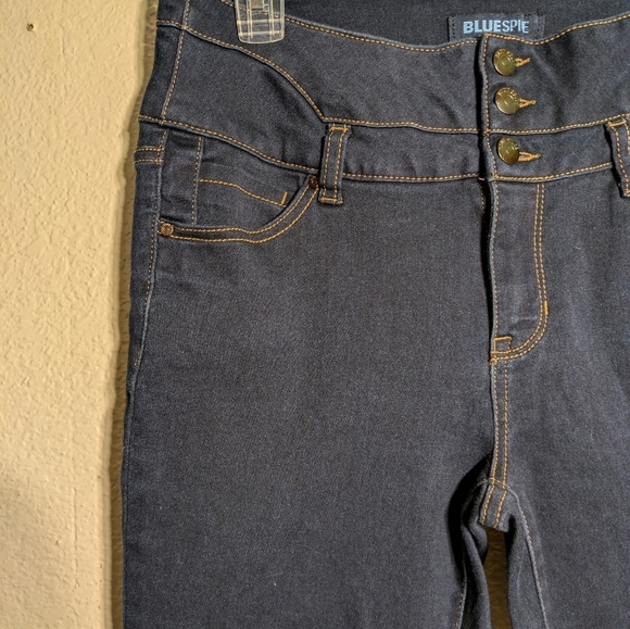 Bluespice size 13 Women's Dark Blue Jeans skinny stretch barely use - Picture 5 of 10